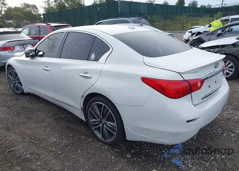 2014 Infiniti Q50 Premium from USA, damaged, VIN JN1BV7AR0EM686947